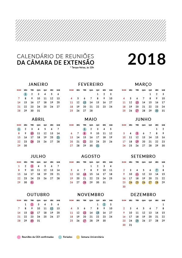CALENDARIO CEX 2018