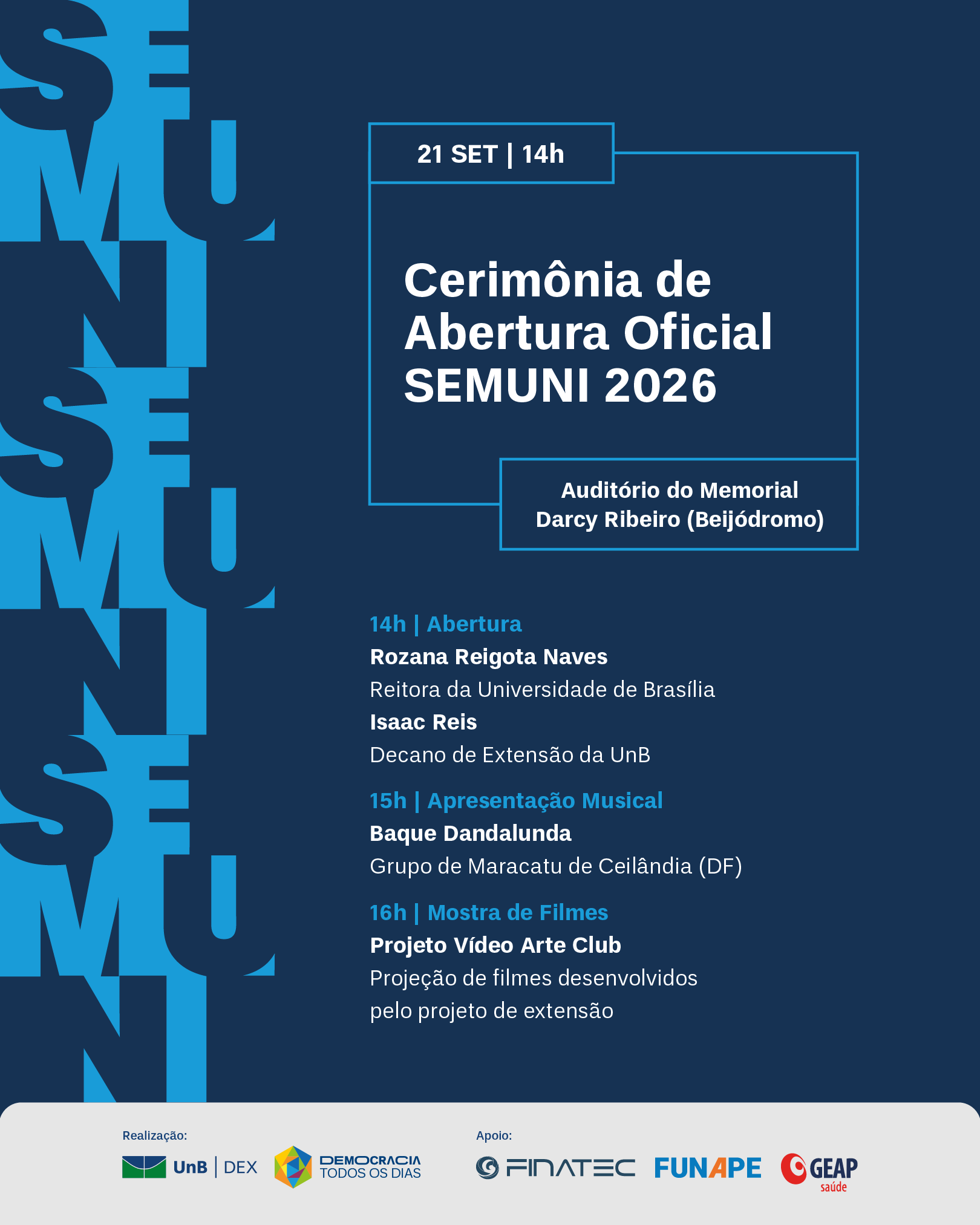 Cerimônia de Abertura Oficial SEMUNI 2026